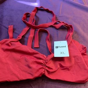 Xl fused lychee colored top nwt